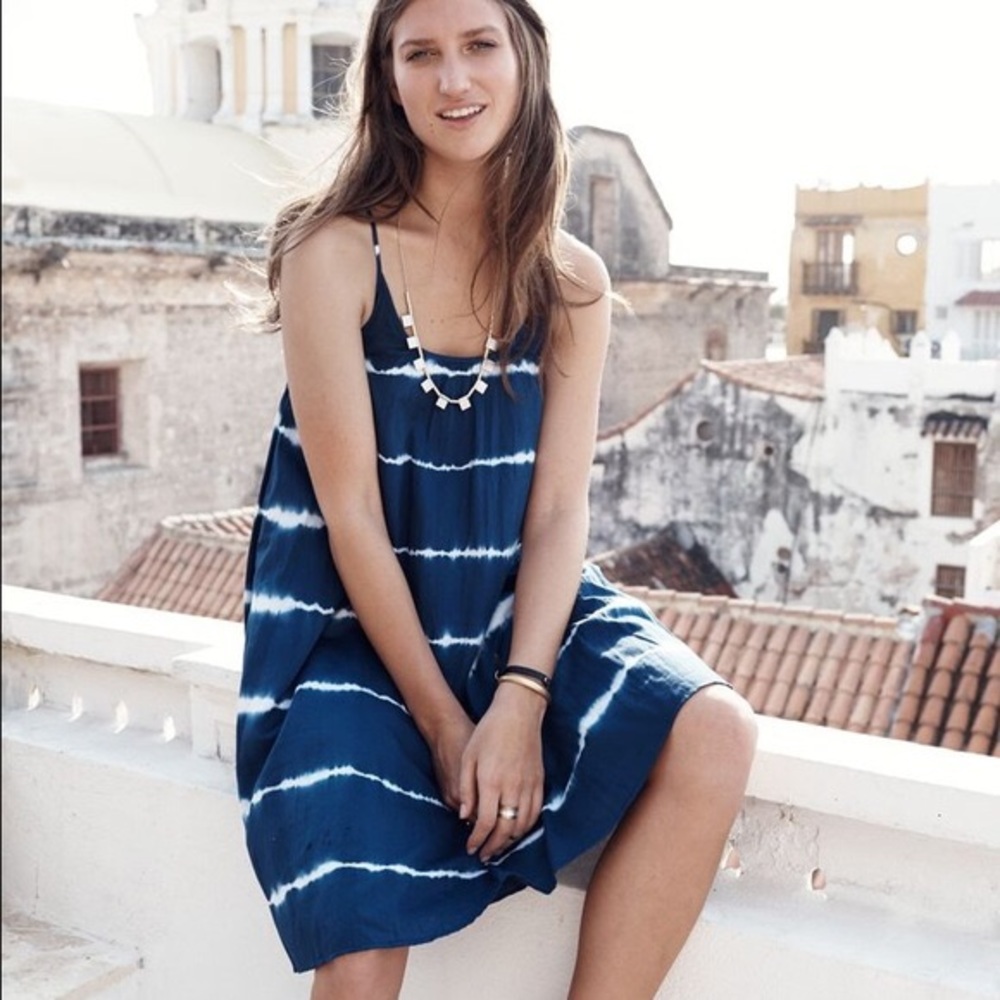Madewell backyard sundress in shibori